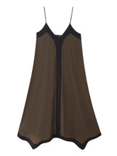 Chiffon Contrast Off-Shoulder Female Casual Dress
